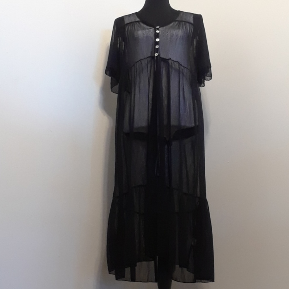 EMBER Sheer Hi-low Dress/Cover Up
